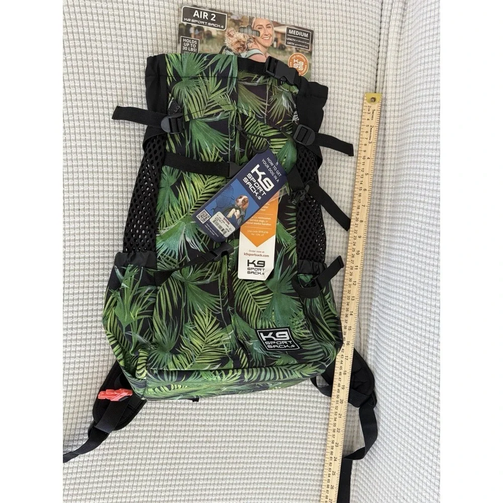 k9 Sport Sack Medium Palm Leaf Rare NWT